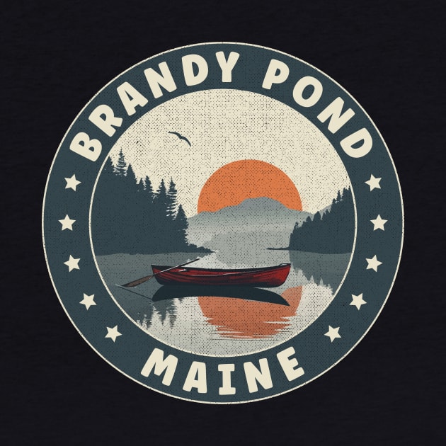 Brandy Pond Maine Sunset by turtlestart